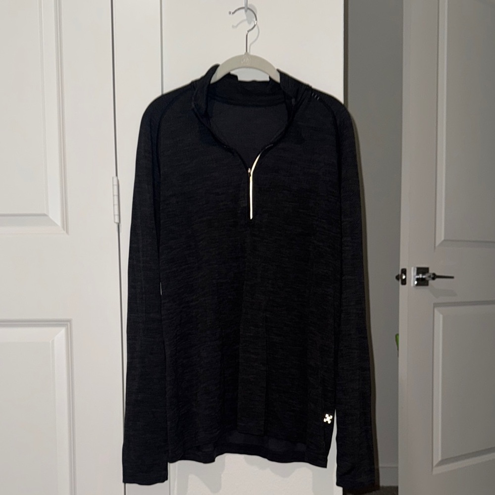 Lululemon Men's Black Quarter Zip Pullover